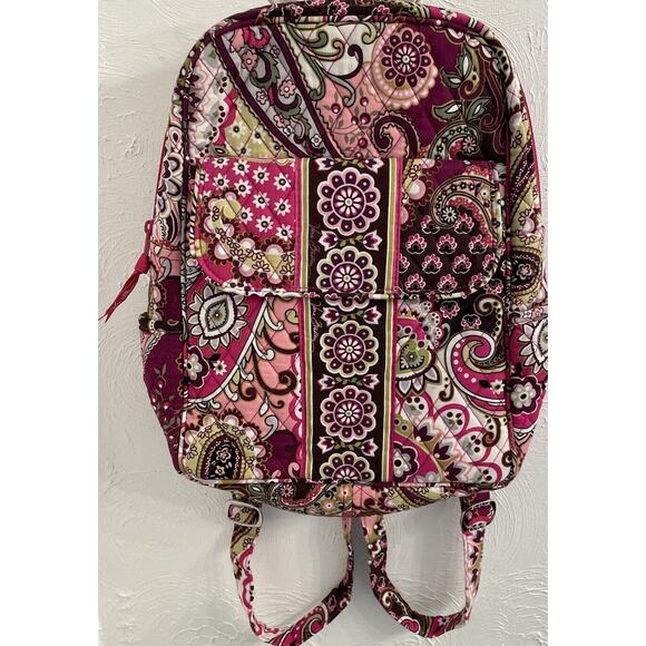 Vera Bradley Very Berry Small Backpack Pink Floral - Picture 1 of 9